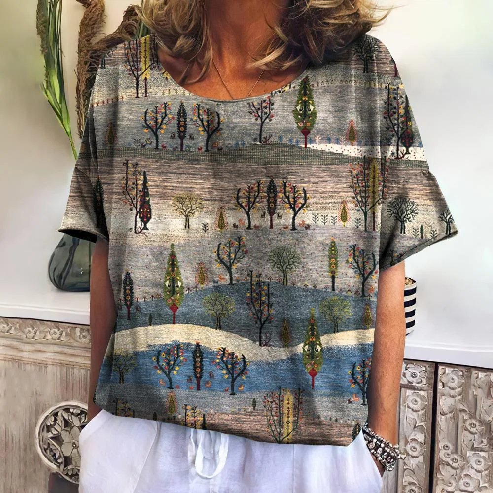 Camiseta folgada de manga curta para esportes de lazer Conforto e respirabilidade para atividades relaxantes ou exercícios leves. Perfeita. — foto 11