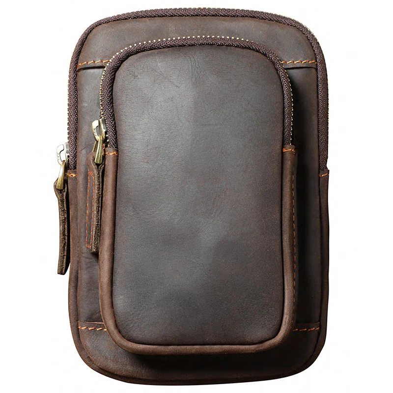 Title 3, Bolsa Mensageiro Vintage Masculina de Couro de ...