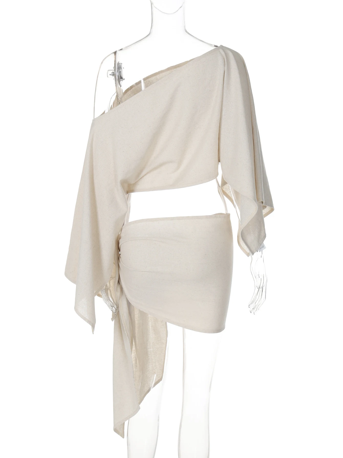 Title 16, Vacation Style Fashion Off-shoulder Top Wrap Sk...