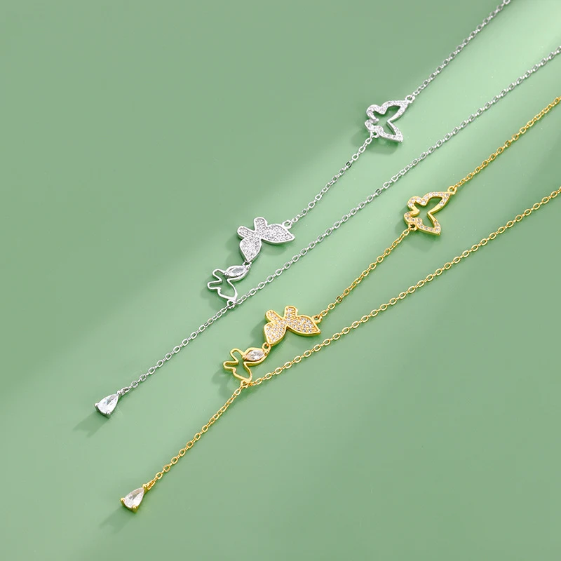 Colar Borboleta com Pingente de Diamante em Prata 925 — foto 10