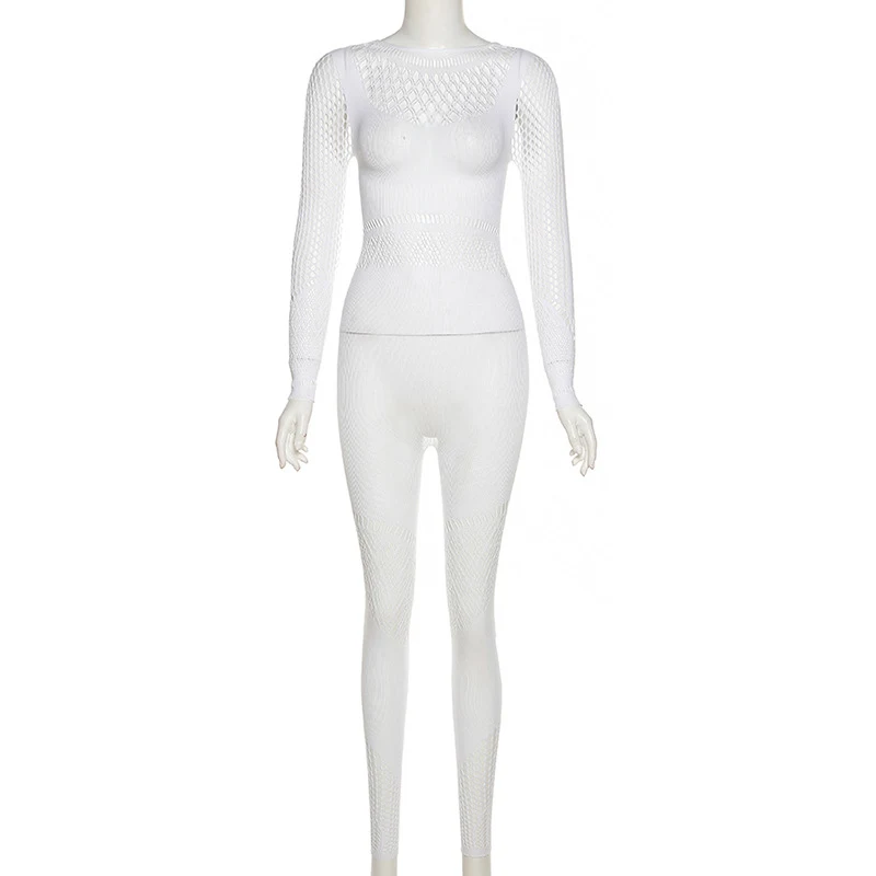 Title 25, Summer Womens Mesh See-through Hollow High Wai...