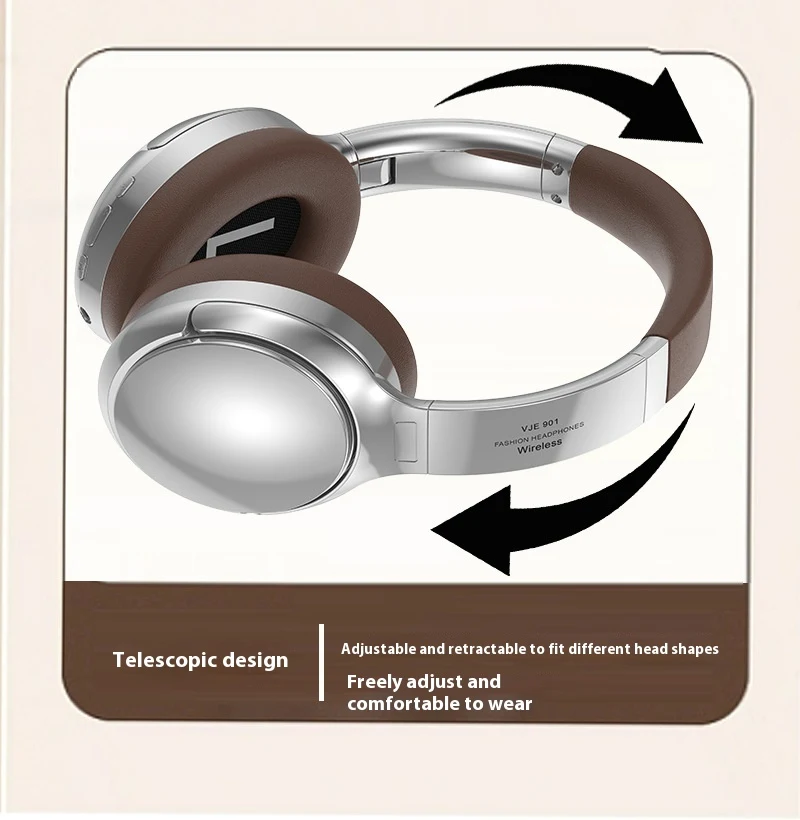 Title 6, Cuffie Bluetooth metallo retrò 53 Sport wireles...