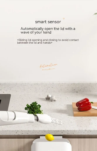 Title 6, Light Luxury Kitchen Inductive Ashbin Wall Hang...