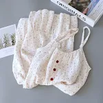 Camisola feminina solta de crepe 100% algodão com alças Durma com conforto e frescor com esta camisola leve e respirável, ideal para noites tranquilas. — foto 13