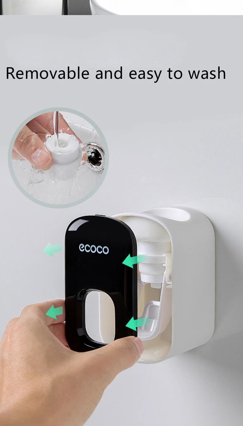 Title 10, Wall Mounted Automatic Toothpaste Holder Bathro...