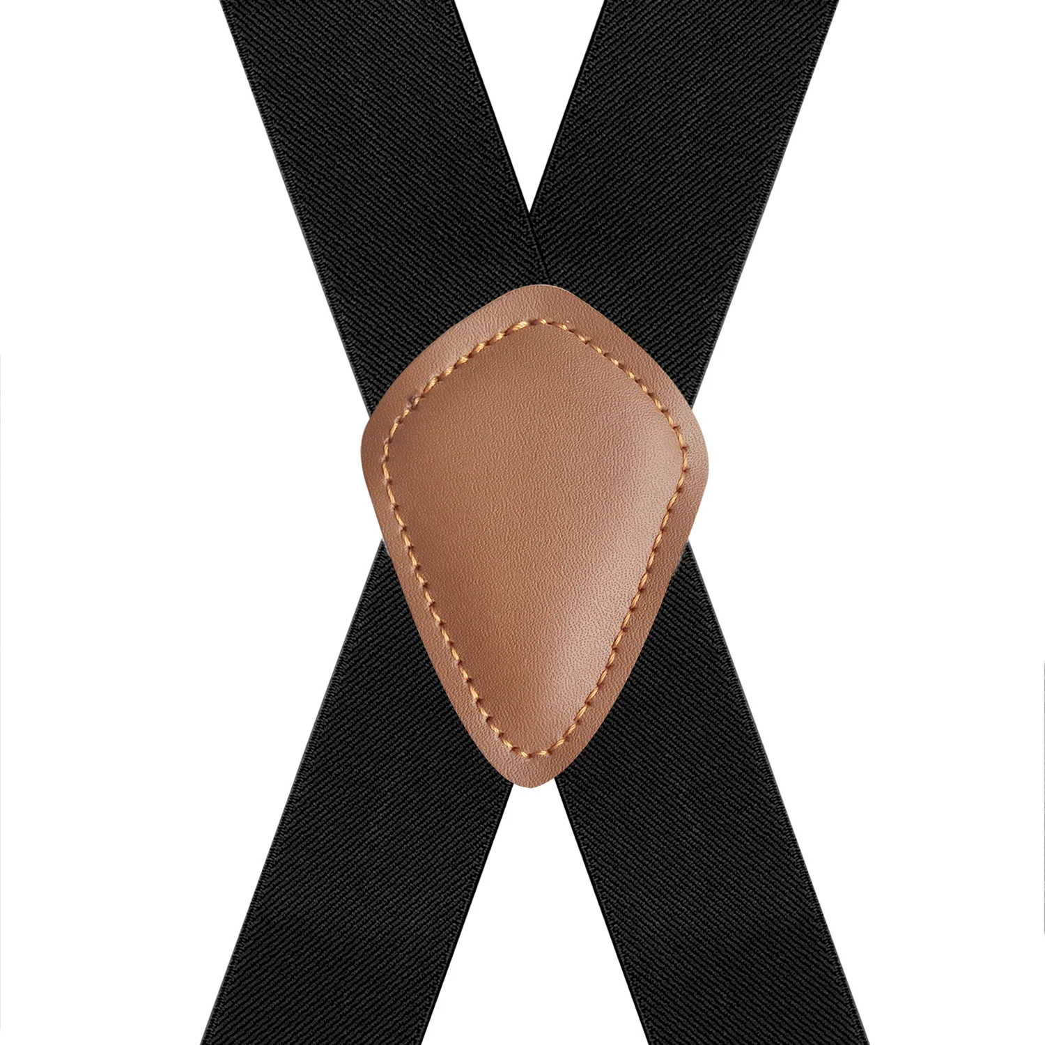 Elastic X-type Suit Pants Suspenders with Bronze Hook Buckle Strap Clip, offering a secure and stylish fit for formal we — photo 4