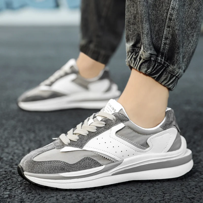 Title 5, Heren nieuwe retro casual sportschoenen met dik...