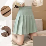 Jupe d'été plissée japonaise taille haute pour femme. Légère et aérée, parfaite pour l'été. Confort et élégance pour les journées chaudes. — photo 4