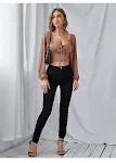 T-shirt a maniche lunghe in maglia con maniche a lanterna e coulisse, morbida e versatile, perfetta per un look casual e chic. — foto 11