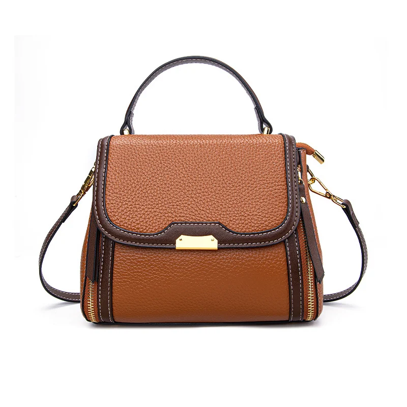 Bolsa de mão de couro versátil para mulheres, bolsa de ombro elegante e funcional, perfeita para uso diário, ideal para diversas ocasiões, espaçosa e charmosa. — foto 5
