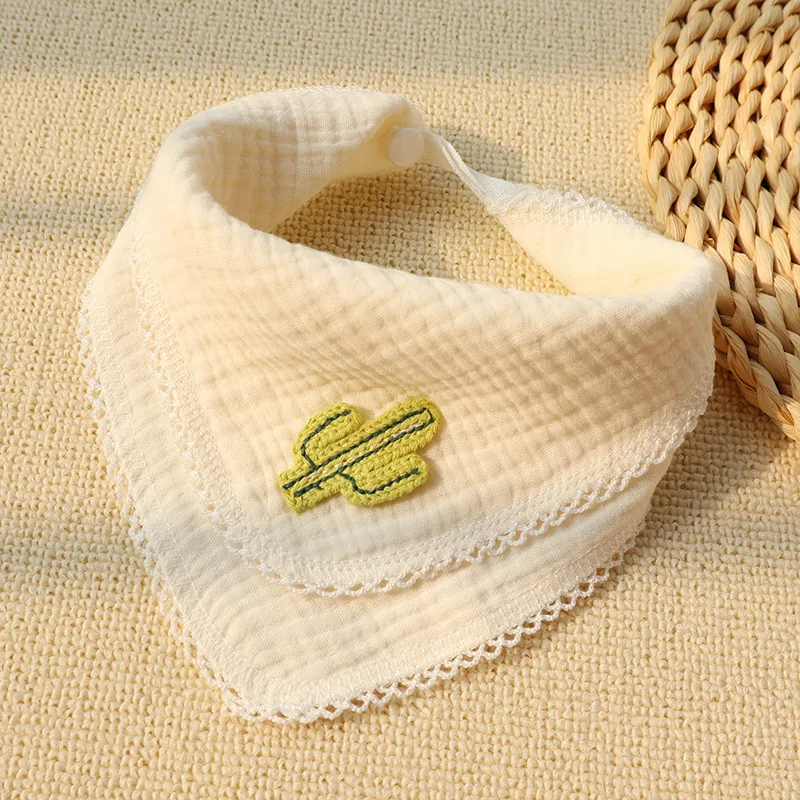 Toalha de saliva de gaze para bebê recém-nascido Super macia e absorvente. Perfeita para limpar suavemente a saliva e cuidar da pele delicada. — foto 1