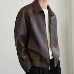 Men's Spring and Autumn Motorcycle Leather Coat New biker clothing, stylish outerwear for comfort and protection, ideal — photo 6