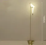 Single headed bird floor lamp