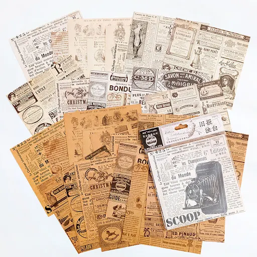 Title 8, Álbum Retro com 30 Folhas de Papel de Anotações...