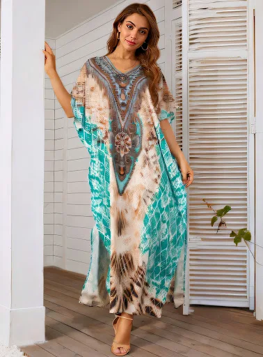 Title 3, Printing Oversized Beach Cover-up Women