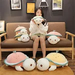 Soft cute turtle plush toy, the perfect cuddle buddy. A sweet companion for kids and adults, ideal as a gift or for addi — photo 1
