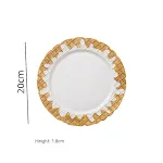 417 White Cone Plate