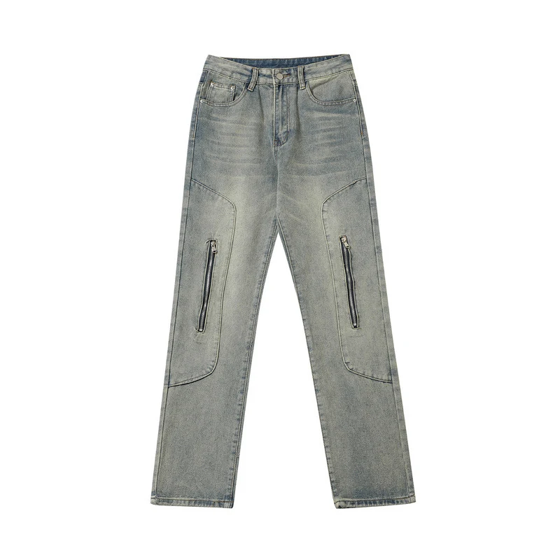 Title 11, Herren Retro Loose Straight Hose Lässiger Stil ...