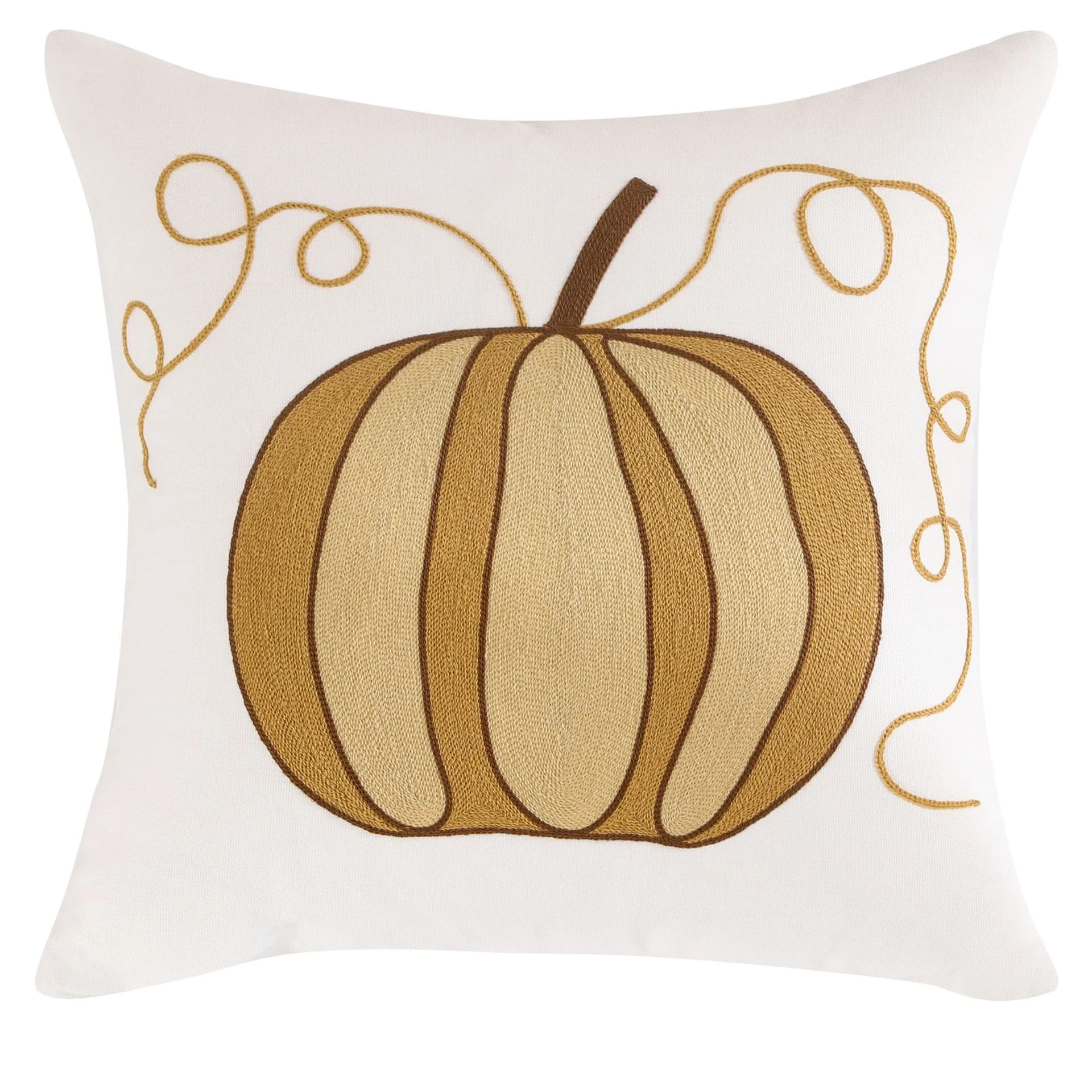 Capa de almofada de Halloween com bordado de abóbora. Decore sua casa com este acessório festivo e adicione um toque assustador e aconchegante. — foto 3