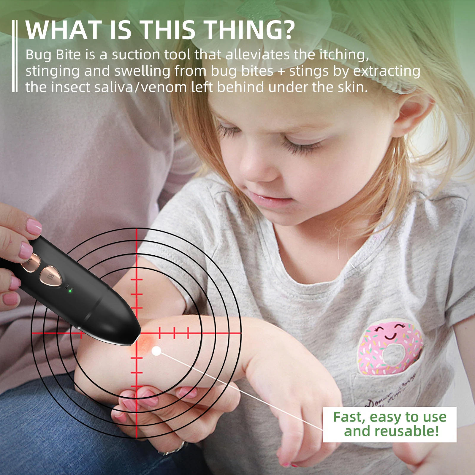 Title 5, 2-in-1 Electric Insect Bite Tool. Suction bite ...