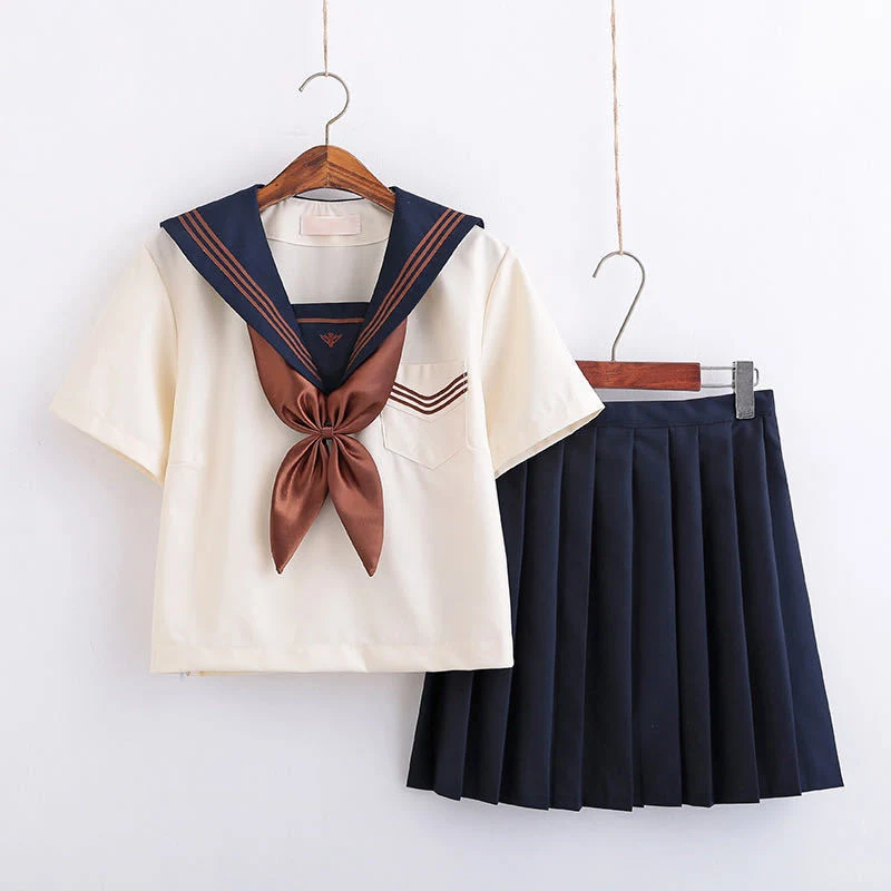 Japanse orthodoxe JK uniform, Soft Girl, universiteitsstijl, zakelijke outfit, matroos. Stijlvol en professioneel voor school of werk. — foto 5
