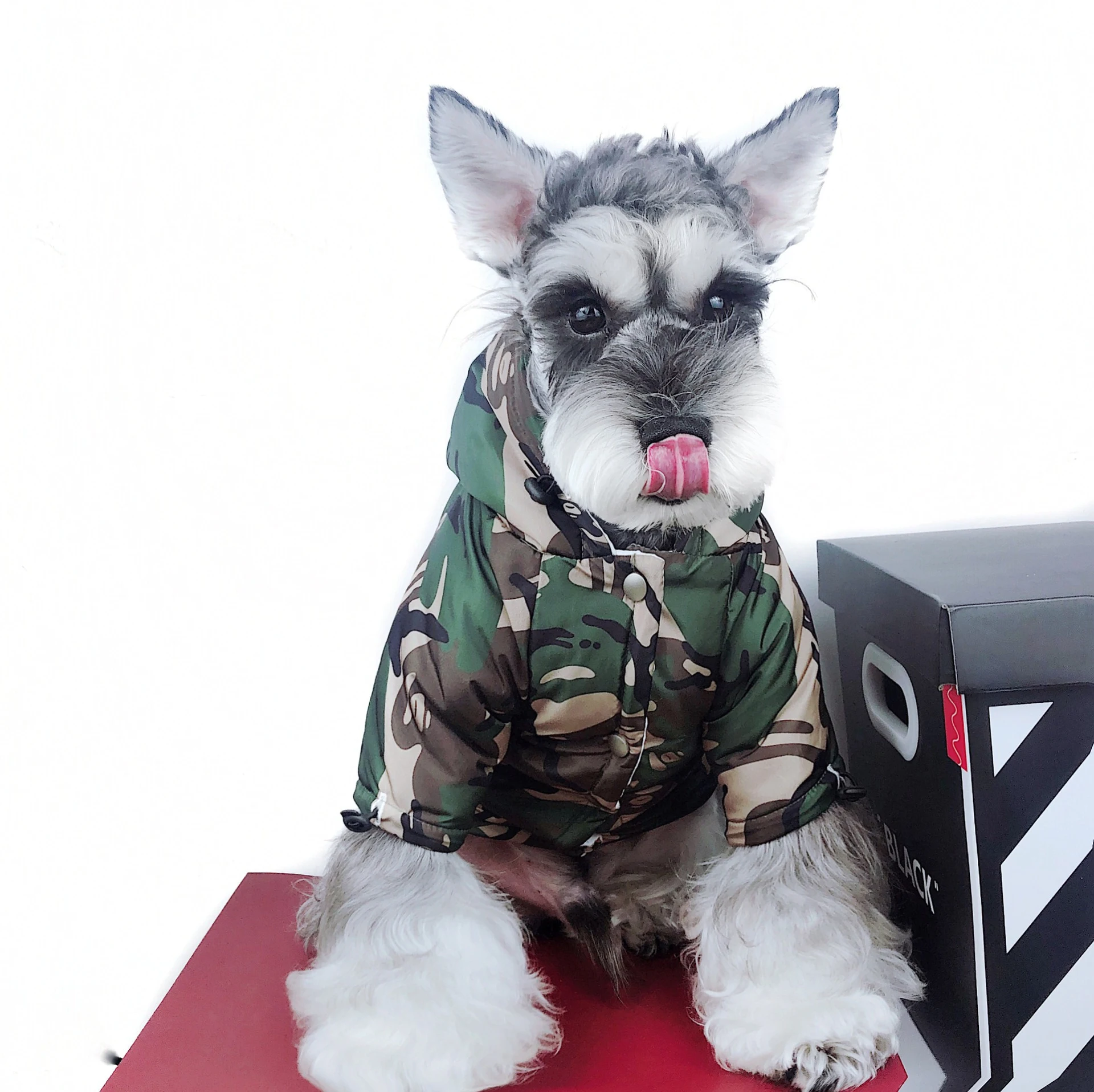 Method Teddy Schnauzer Waterproof Dog Raincoat Snowproof Windproof Camouflage Reflective. Keep your dog dry and safe! — photo 4