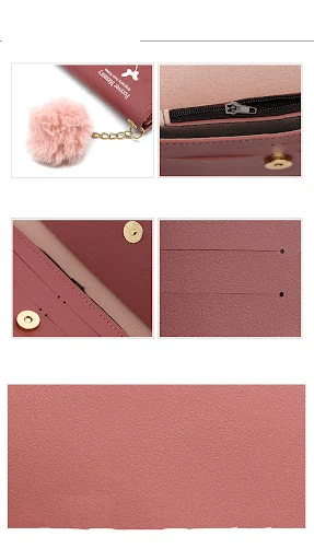 Title 2, Fashion Ladies Long Solid Color Fur Ball Bow Cl...