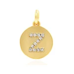 Pingente de 26 letras pequenas banhadas a cobre para pulseira e colar DIY, joias com pingente de letras personalizadas, crie seus acessórios. — foto 9