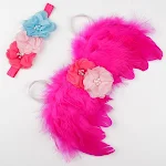 Acessórios de Fotografia para Recém-Nascidos Asas de Anjo Fantasias Feitas à Mão para Bebês Fotografia Crochet Fantasias — foto 7