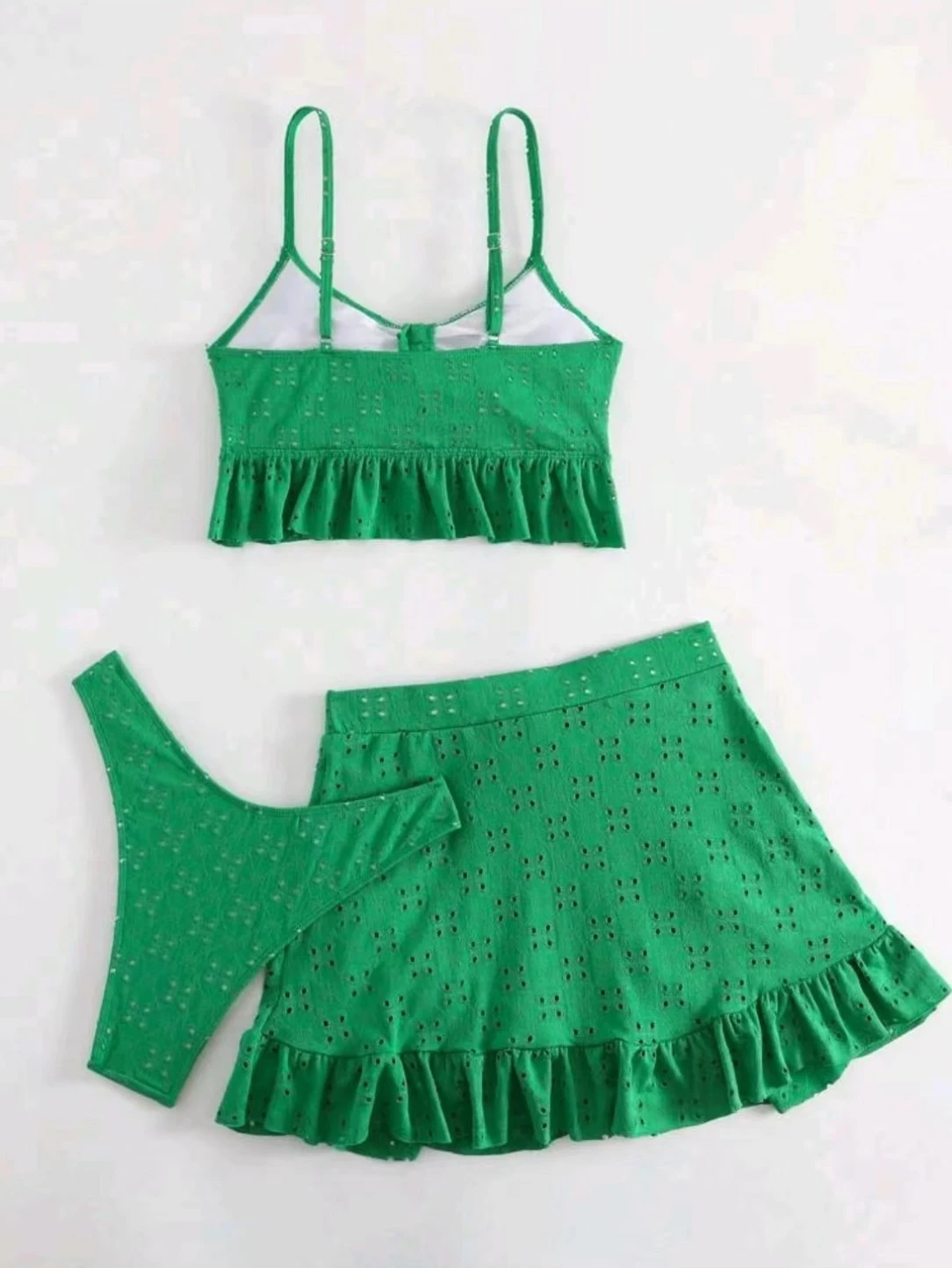 Title 5, Womens 3pc Beach Bikini Set with Hip-Hugging S...