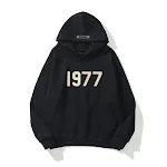 Moletom unissex estilo urbano 1977 com forro de fleece solto. Perfeito para homens e mulheres, com capuz. Conforto e estilo. — foto 8
