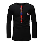 African Ethnic Style Stitching Men's Long Sleeves — photo 4