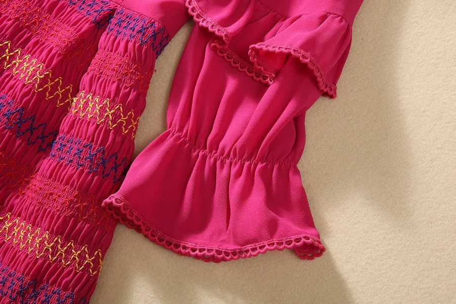 Title 7, Patchwork Ribbon Water Soluble Ruffled Smocking...
