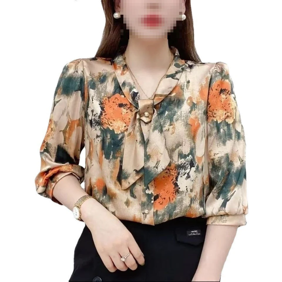 Title 5, Camicia da donna di fascia alta con papillon in...