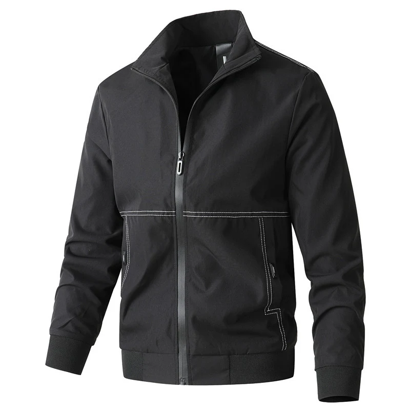 Men's Fashion Casual Solid Color Jacket Comfortable Everyday Wear for a Versatile and Stylish Look Perfect for Any Casua — photo 5