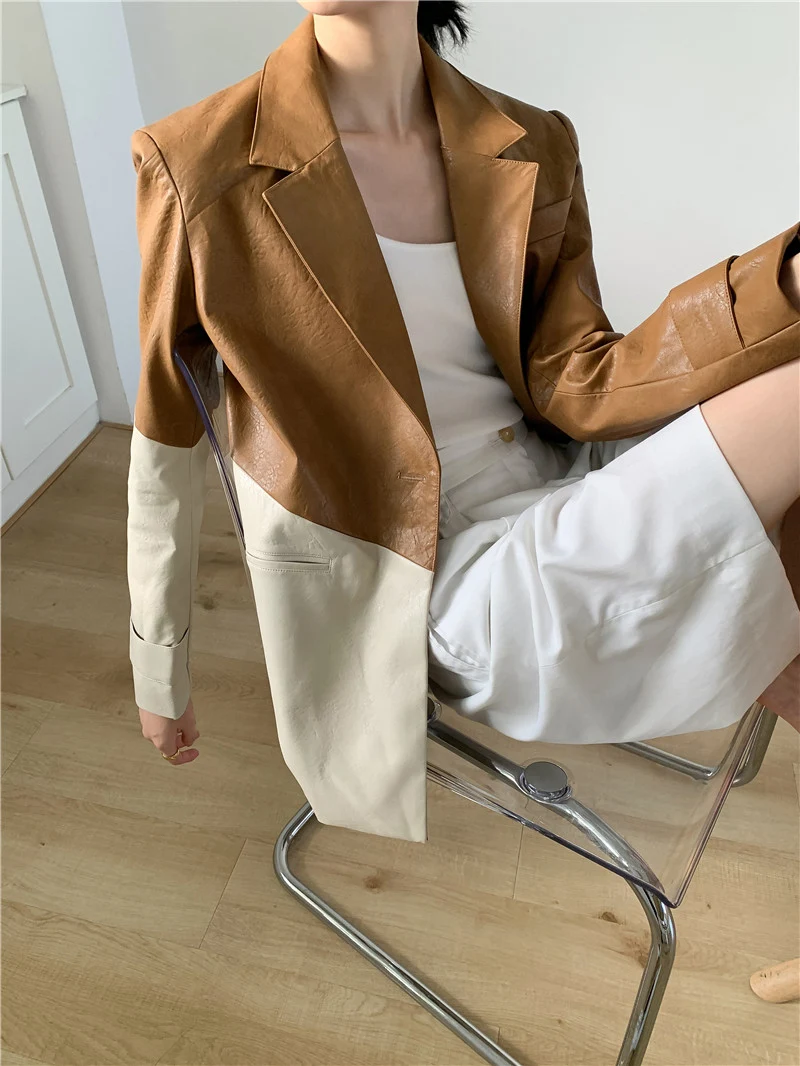 Title 5, Retro-style salt coat with twill fabric, loose ...