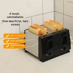 Home Breakfast Bread Maker Toaster One Machine Double Roast Enjoy Freshly Baked Bread and Perfect Toast Every Morning wi — photo 1