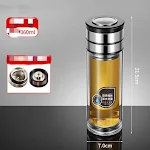 Single and Double Layer Mechanical Rotating Tea Separation Glass. Enjoy perfectly brewed tea with easy leaf separation a — photo 2