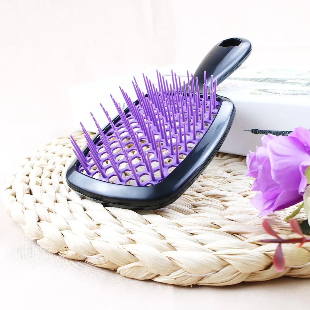 Peine de peluquería hueco hexagonal con diseño de panal de abeja para un peinado fácil y sin tirones, ideal para cabello largo y corto. — foto 20