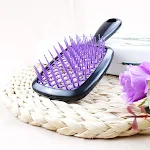 Peine de peluquería hueco hexagonal con diseño de panal de abeja para un peinado fácil y sin tirones, ideal para cabello largo y corto. — foto 20