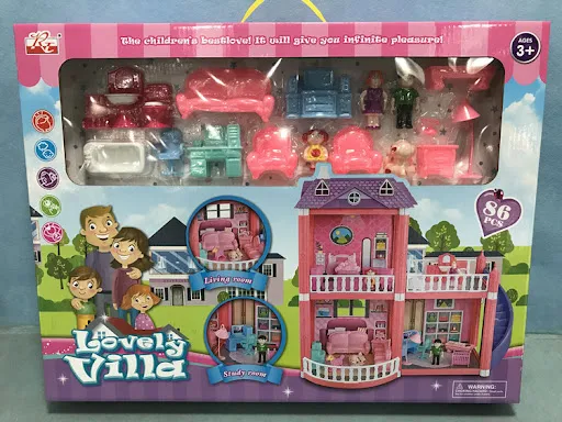 Title 2, Assembled Villa House Dream Mansion Toy Castle ...