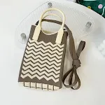 Oatmeal Color Wave Pattern