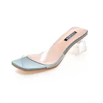 New Transparent Belt Thick Heel Sandals Women, stylish and comfortable sandals, perfect for adding a touch of elegance t — photo 4