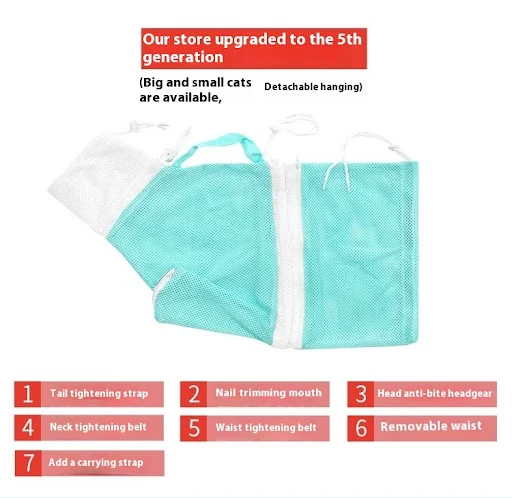 Title 16, Cat Grooming Bag Cat Miracle with Sponge, Sciss...