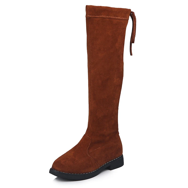 Girls' over-the-knee boots for warmth and style. Comfortable and fashionable, these boots are perfect for keeping legs c — photo 3