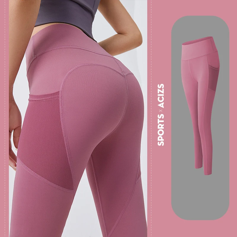 Mallas deportivas de fitness de cintura alta para mujer, ideales para entrenamientos y yoga, ofrecen comodidad y soporte. — foto 31