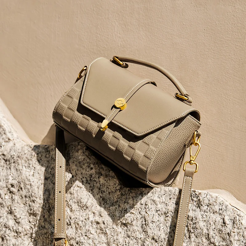 Light Luxury Premium Genuine Leather Crossbody Handbag offering stylish convenience and secure storage for your essentia — photo 7
