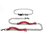 Multifunctional Running Reflective Double Telescopic Dog Leash. Enjoy safe and comfortable runs with your dog. Extra con — photo 1