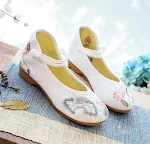 Embroidered Flower Pumps for Women, designed to match your Cheongsam. Enhance your style with these elegant and traditio — photo 43