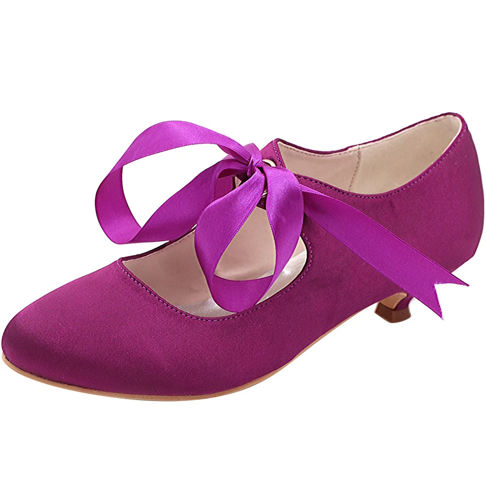 Fashionable Satin Dance Shoes with Lace Up Design and Low Heels. Stylish, all-match shoes perfect for dancing, offering — photo 3